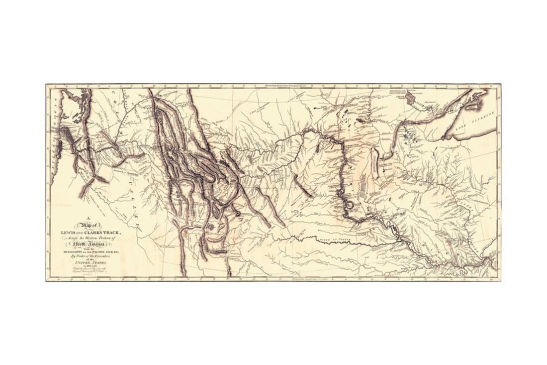 Map of the Lewis and Clark American Expedition, 1804-1806, Prepared 1814 within just Background of the Print Wall Artwork photo relating to Lewis and Clark Printable Map named Map of the Lewis and Clark American Expedition, 1804-1806, Penned 1814 inside Record of the Print Wall Artwork